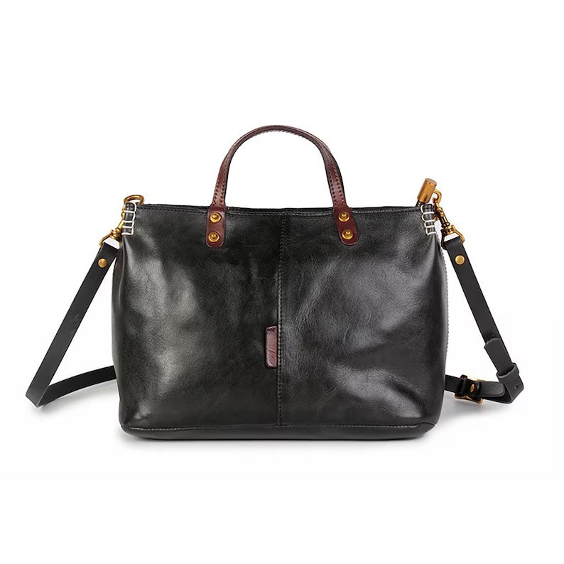 The Heritage Top Handle: Handcrafted Leather Satchel