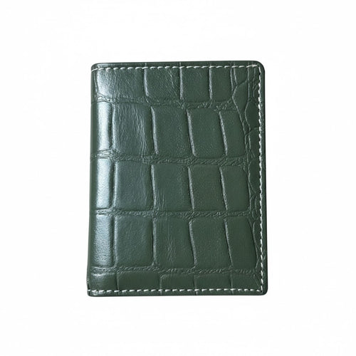 Handcrafted minimalist brown full-grain leather wallet for men - Artisan quality