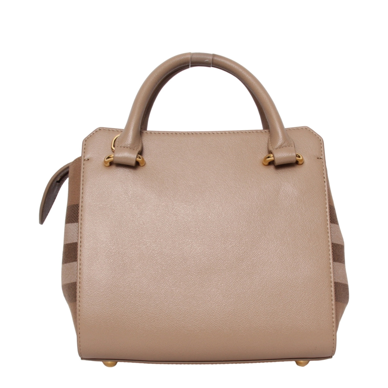 Burberry Leather/Canvas Check Mini Banwell Shoulder Bag