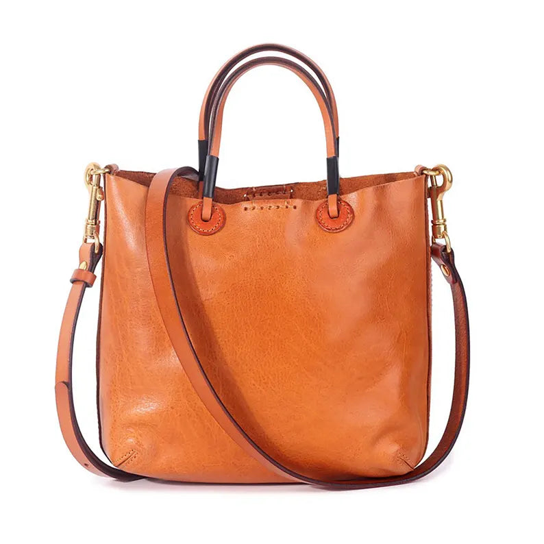 The Mini Artisan Tote: Vegetable-Tanned Leather Crossbody