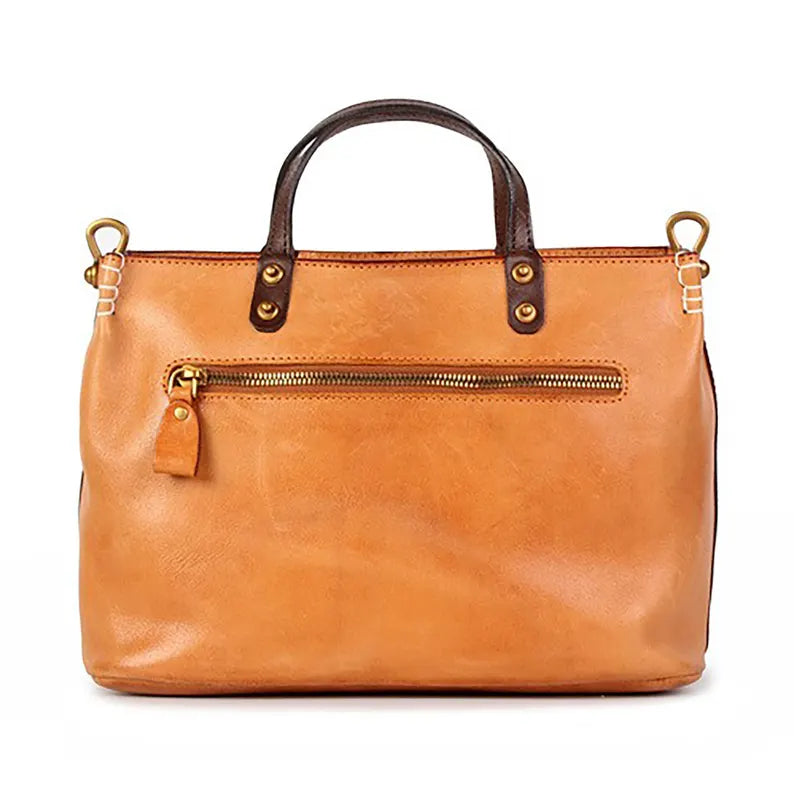 The Heritage Top Handle: Handcrafted Leather Satchel