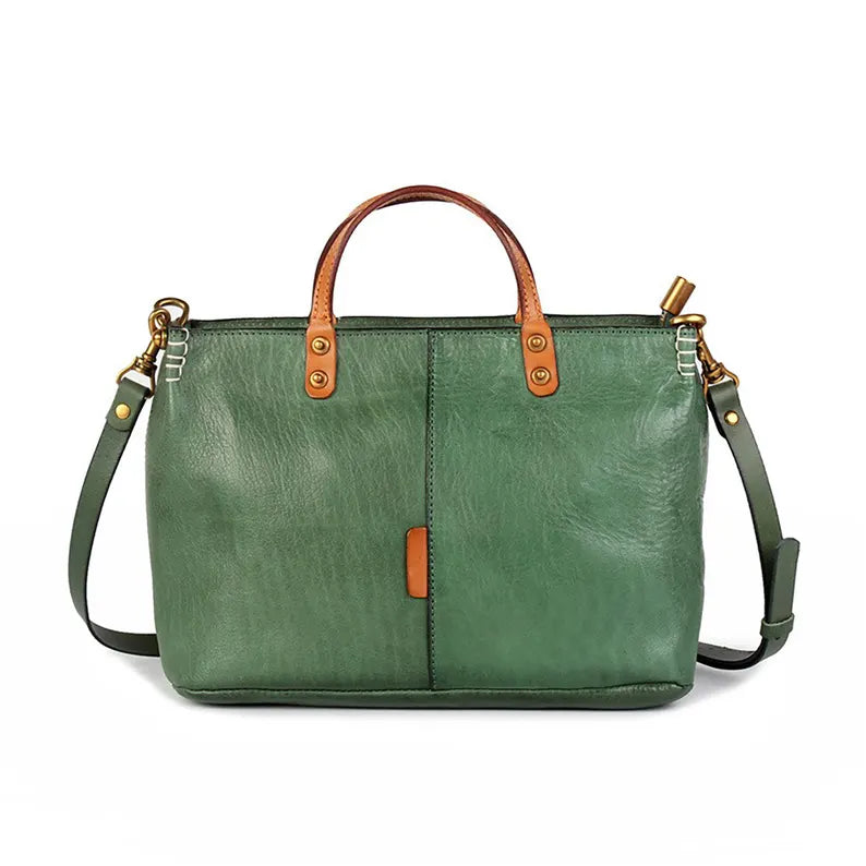 The Heritage Top Handle: Handcrafted Leather Satchel