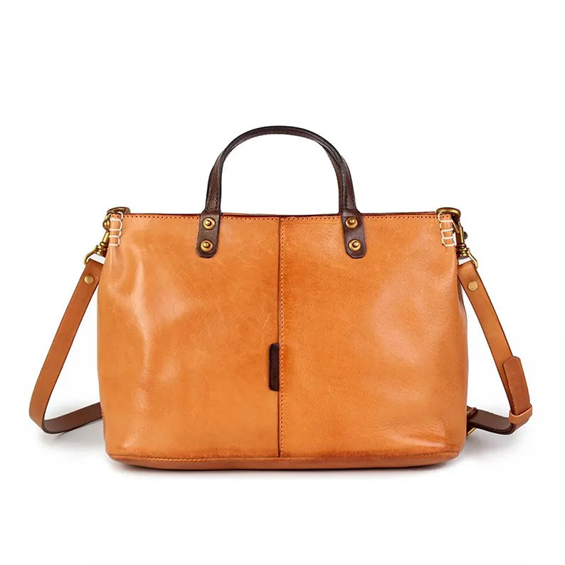 The Heritage Top Handle: Handcrafted Leather Satchel