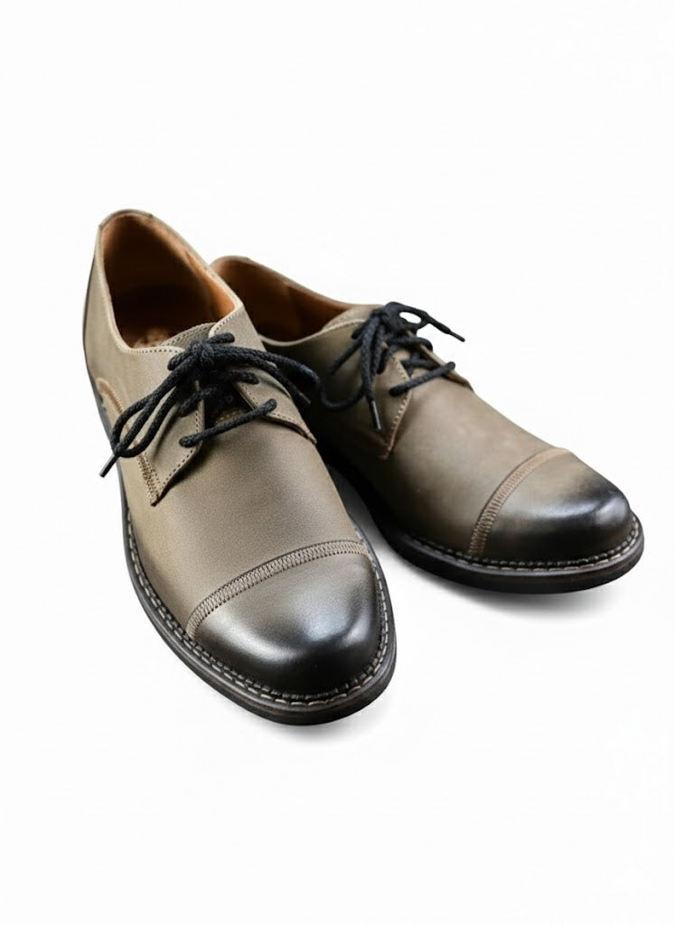 The Mauro Derby: Hand-Burnished Italian Full-Grain Leather