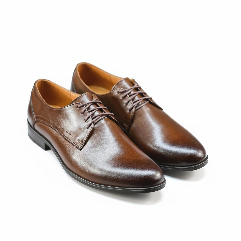 The Milano Oxford: Handcrafted Espresso Full-Grain Leather
